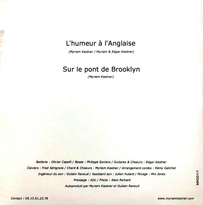 Myriam Kaster CD Single L'Humeur à l'Anglaise - France (EX+/M)