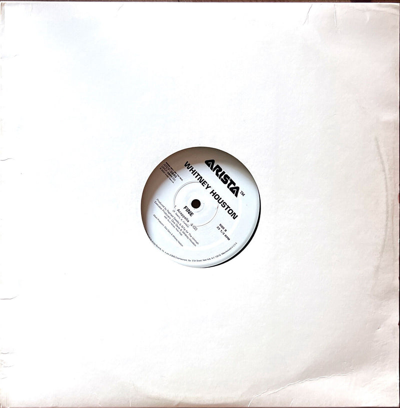 Whitney Houston 12" Fine - Promo