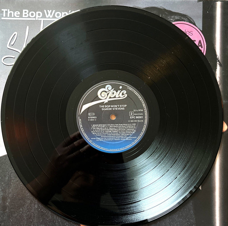 Shakin' Stevens LP The Bop Won't Stop