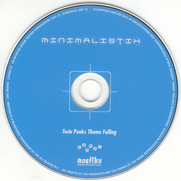 Minimalistix ‎CD Single Twin Peaks Theme "Falling" - Belgium (EX/EX+)