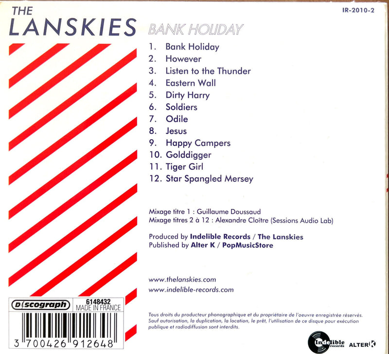 The Lanskies CD Bank holiday - Digipak