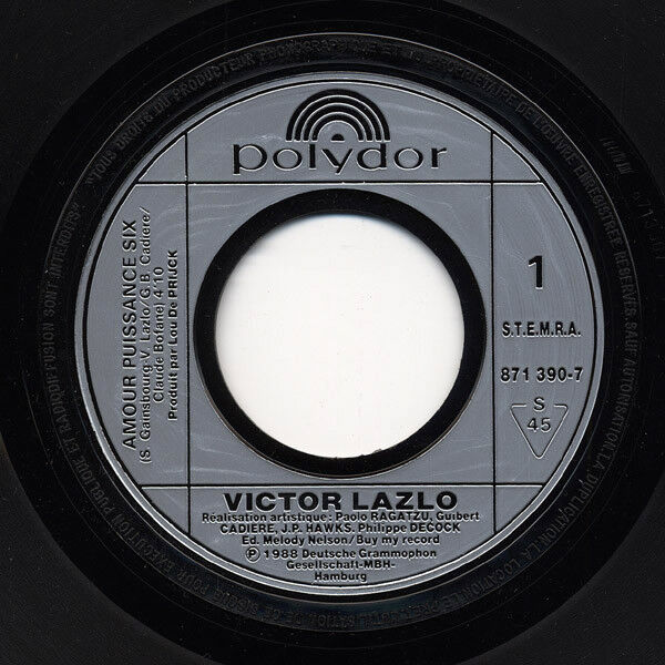 Viktor Lazlo ‎7" Amour Puissance Six - France (VG/VG+)