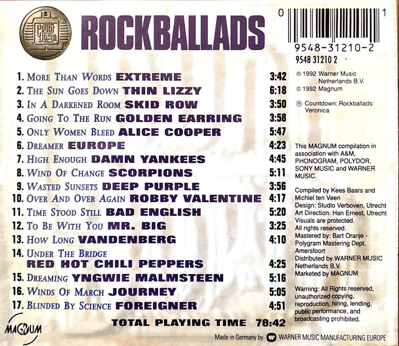 Various CD Countdown Rockballads