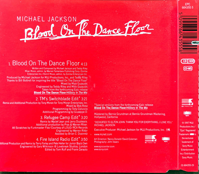 Michael Jackson Maxi CD Blood On The Dance Floor