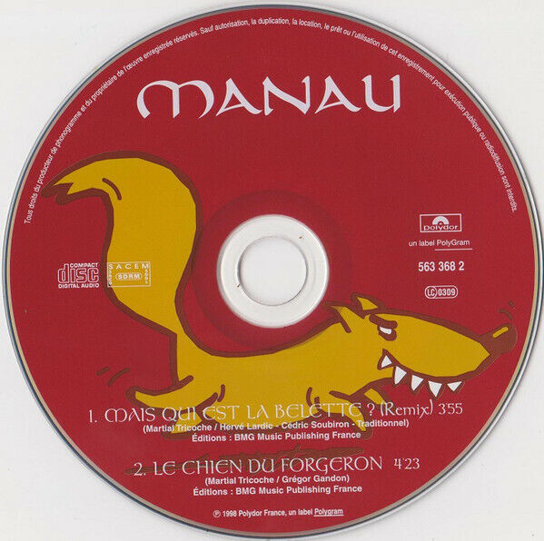 Manau ‎CD Single Mais Qui Est La Belette ? - France (M/EX+)