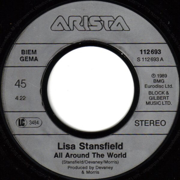 Lisa Stansfield ‎7" All Around The World - Europe (EX/EX)