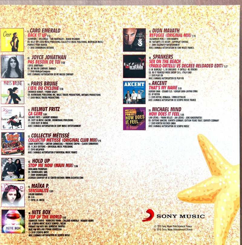 Various 2xCD Eté 2010