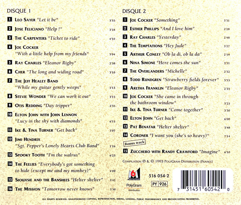 Compilation 2xCD Tribute