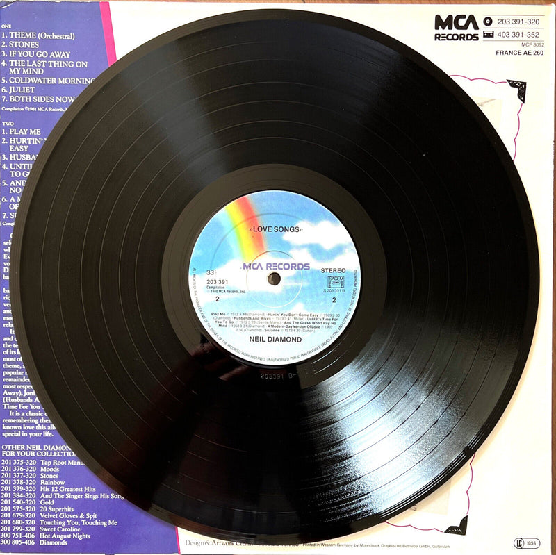 Neil Diamond LP Love Songs
