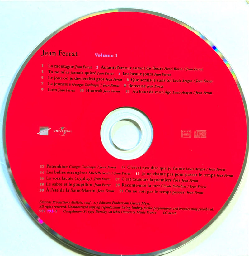 Jean Ferrat 2xCD La Montagne / Potemkine + Ma France / Camarade