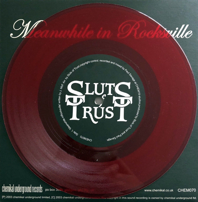Sluts Of Trust ‎7" Piece O' You - Limited Edition, Numbered, Red Vinyl