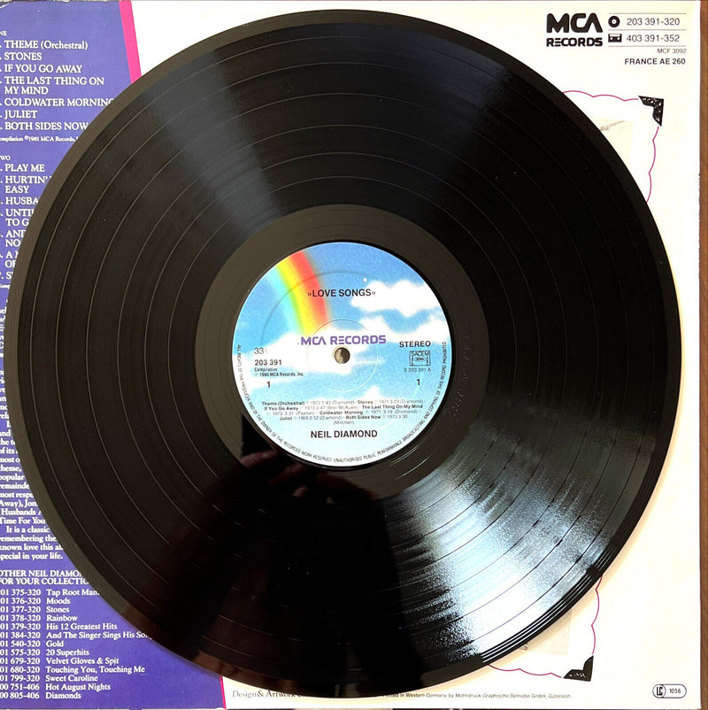 Neil Diamond LP Love Songs