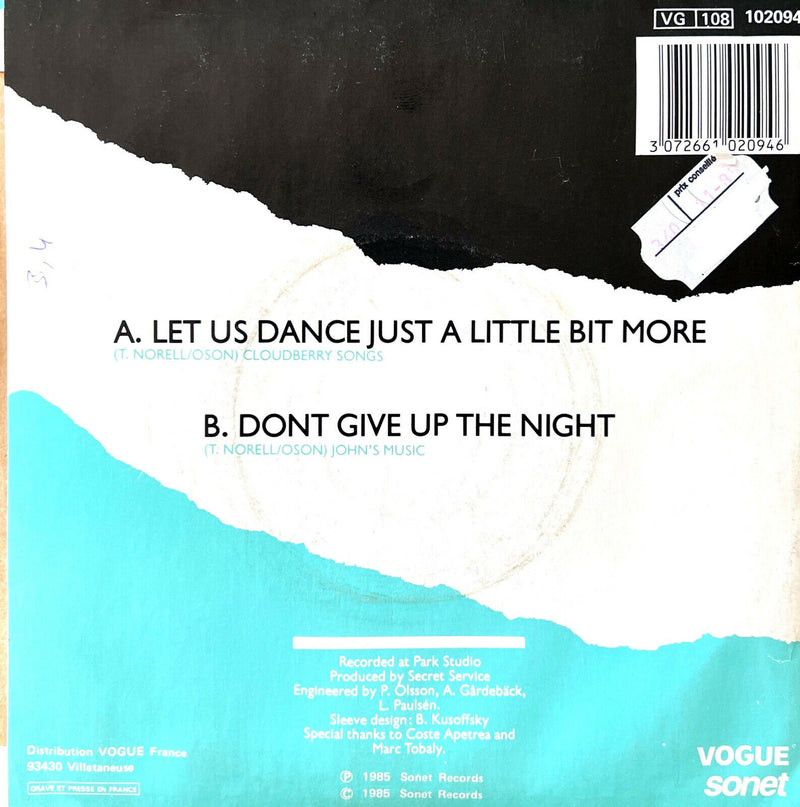 Secret Service 7" Let Us Dance Just A Little Bit More - France
