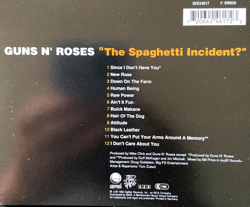 Guns N' Roses ‎CD "The Spaghetti Incident?"
