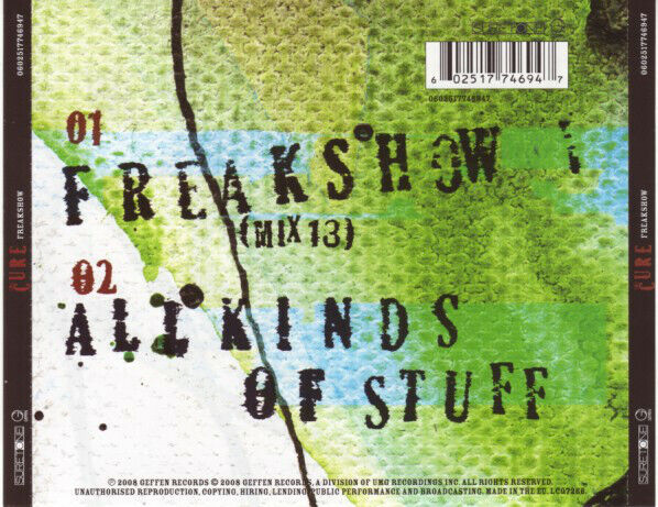 The Cure ‎CD Single Freakshow - Europe (M/M)