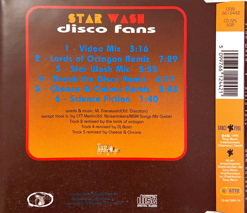 Star Wash ‎Maxi CD Disco Fans - Europe (M/VG+)