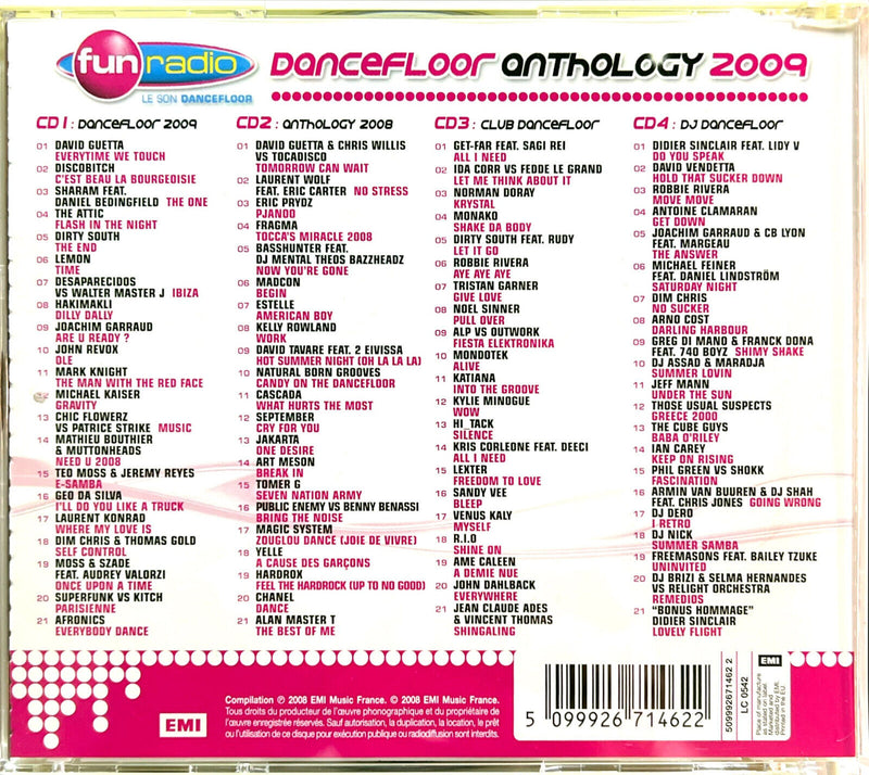 Various 4xCD Dancefloor Anthology 2009