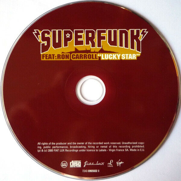 Superfunk Feat. Ron Carroll CD Single Lucky Star - Europe (EX/EX+)