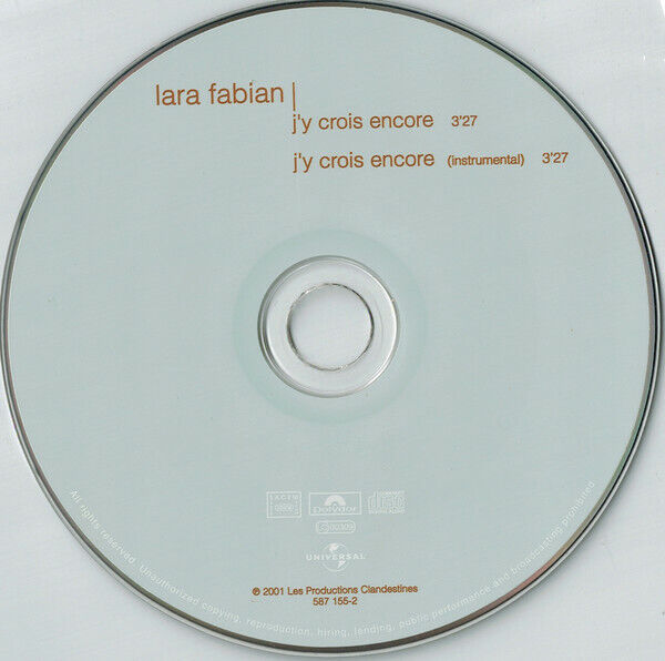 Lara Fabian ‎CD Single J'Y Crois Encore - France (EX+/M)