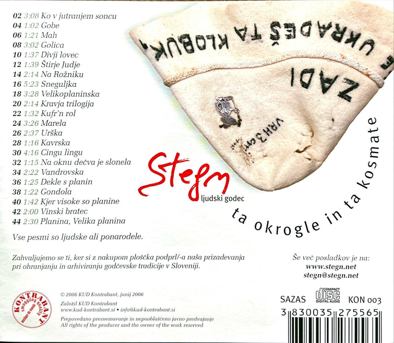 Stegn CD Ta Okrogle In Ta Kosmate