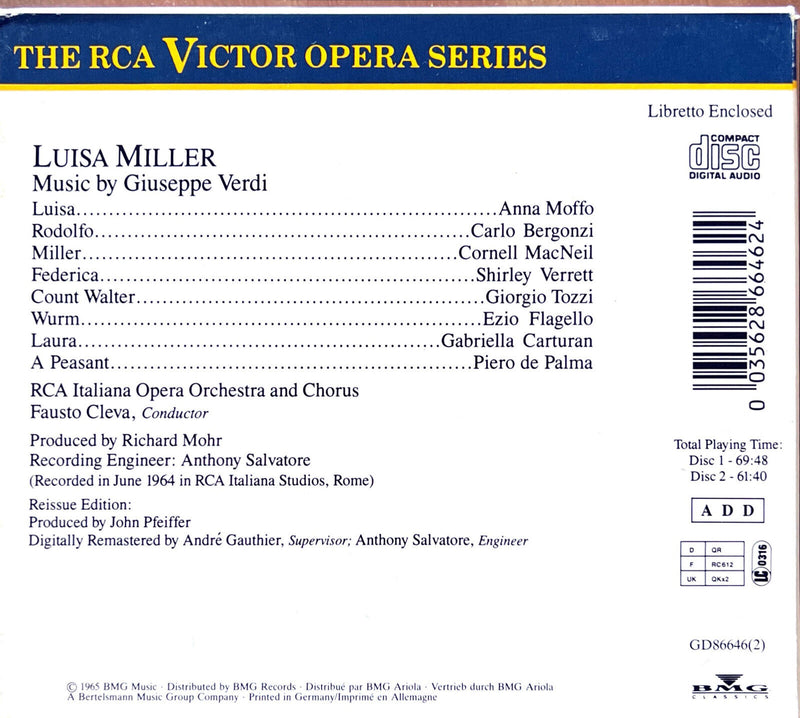 Verdi 2xCD Luisa Miller