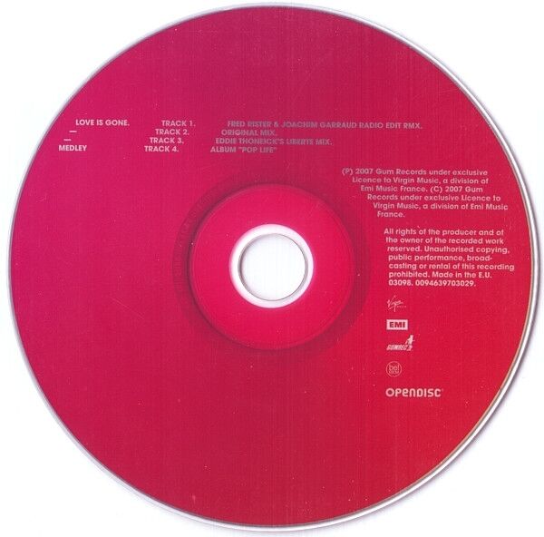 David Guetta & Chris Willis Maxi CD Love Is Gone - France (VG+/VG)