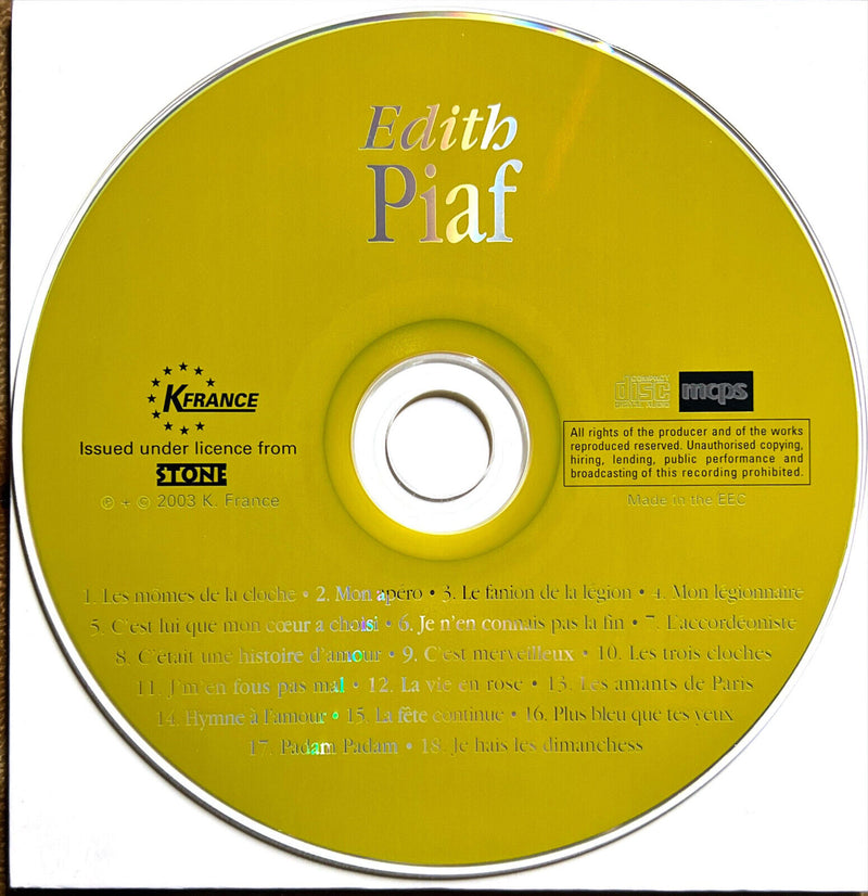 Edith Piaf CD Edith Piaf