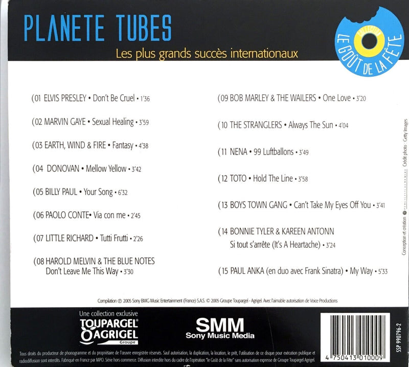 Compilation CD Planete Tubes - Les Plus Grands Succès Internationaux - Digipak
