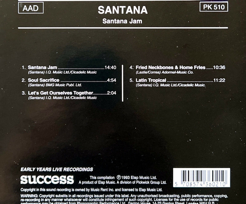 Santana CD Santana Jam