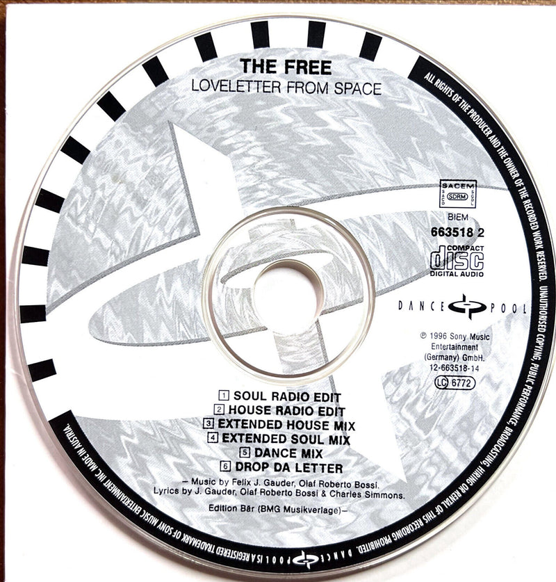 The Free Maxi CD Loveletter From Space