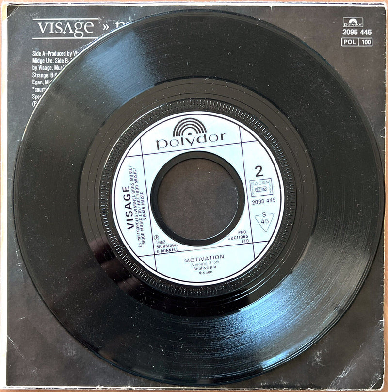 Visage 7" The Damned Don't Cry - France