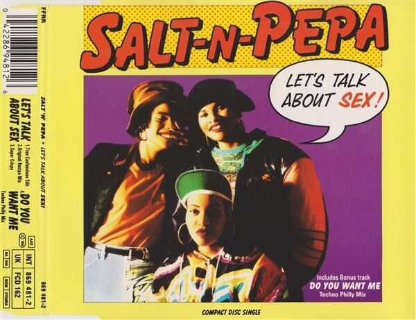 Salt-N-Pepa Maxi CD Let's Talk About Sex! - Europe (VG+/EX)
