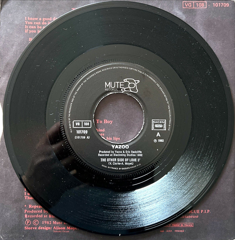 Yazoo 7" The Other Side Of Love
