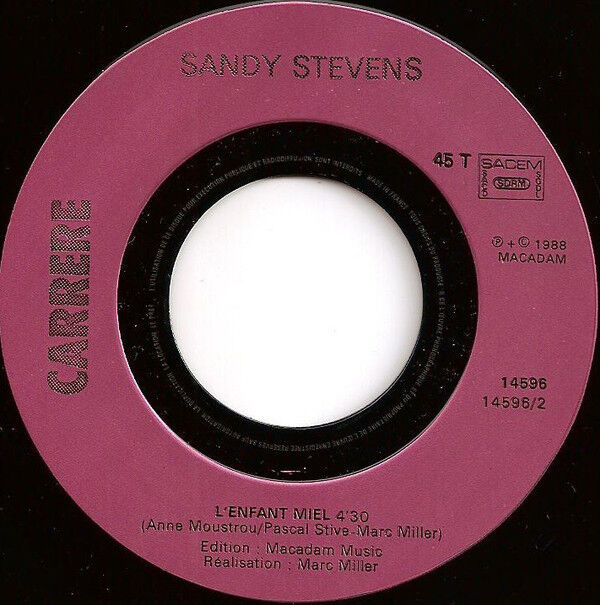 Sandy 7" Comme Je Respire - France (EX+/EX+)
