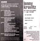 Lenny Kravitz ‎Maxi CD 4 titres live inédits - Edition Limitée - Promo - France