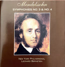 New York Philharmonic CD Mendelssohn Symphonies No. 3 & No. 4