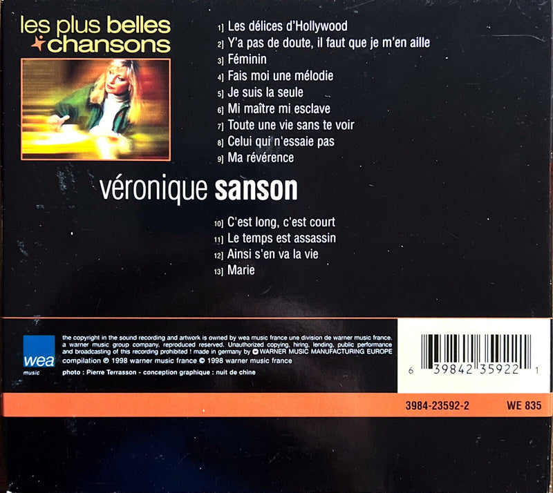 Véronique Sanson CD Les Plus Belles Chansons Vol. 2 - Digipak