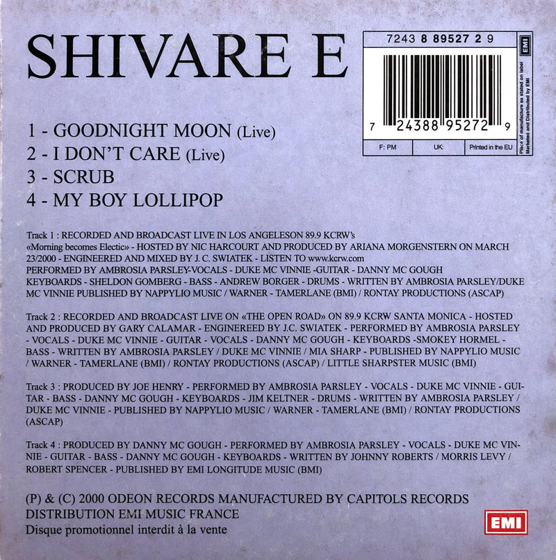 Shivare e CD Sampler I Oughtta Give You A Shot In The Head...  - Promo - France
