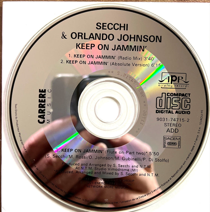 Secchi & Orlando Johnson Maxi CD Keep On Jammin'
