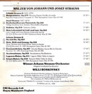 Willi Boskovsky CD Waltzes By Johann & Josef Strauss