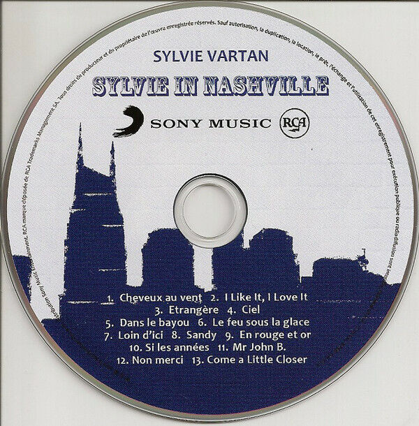 Sylvie Vartan ‎CD Sylvie In Nashville - France (M/M)