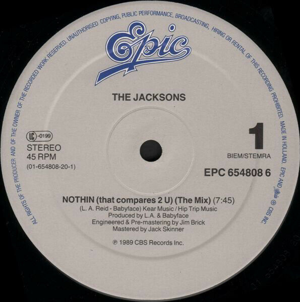 The Jacksons ‎12" Nothin (That Compares 2 U) - Europe (VG/EX)