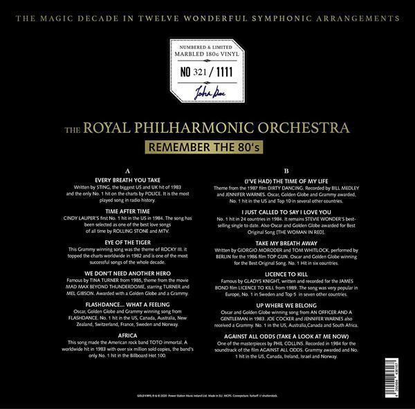 The Royal Philharmonic Orchestra ‎LP Remember The 80's - Vinyle marbré, Tirage l