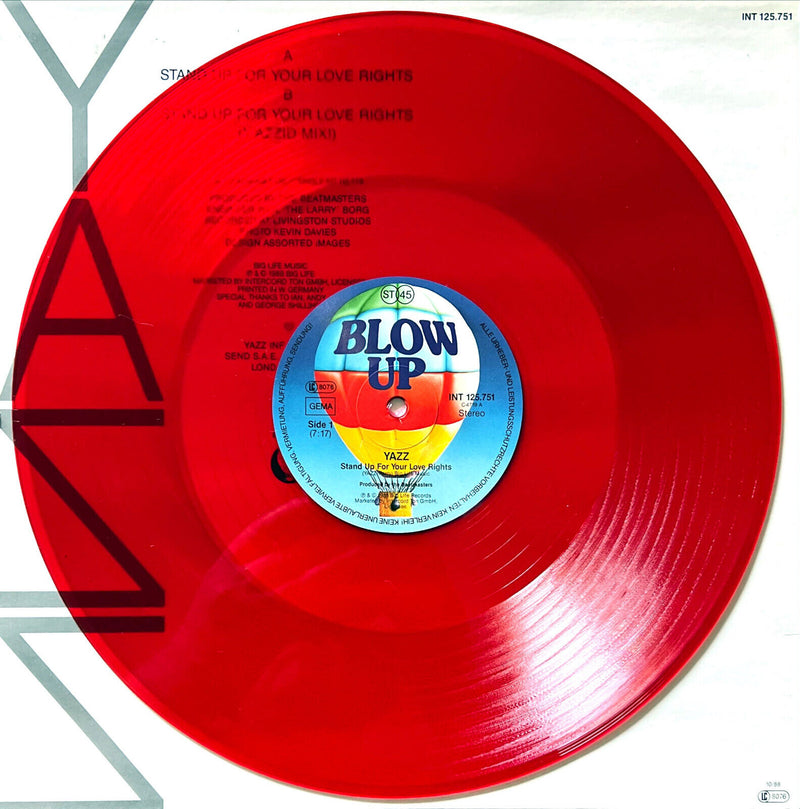 Yazz 12" Stand Up For Your Love Rights - Red Translucent Vinyl