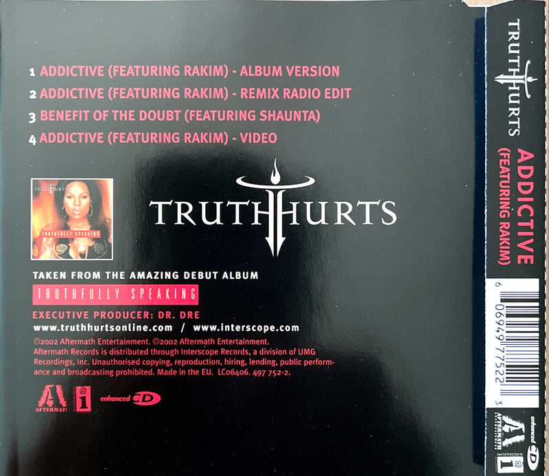 Truth Hurts Featuring Rakim Maxi CD Addictive