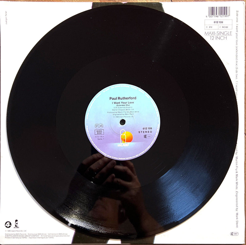 Paul Rutherford 12" I Want Your Love