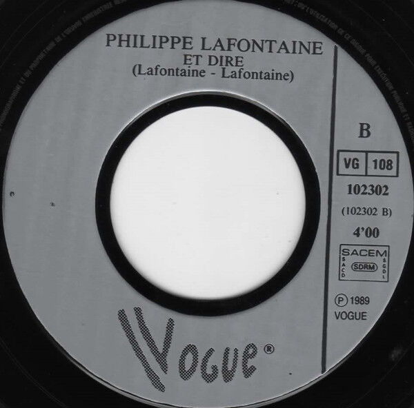 Philippe Lafontaine 7" Coeur De Loup - France (VG+/EX)