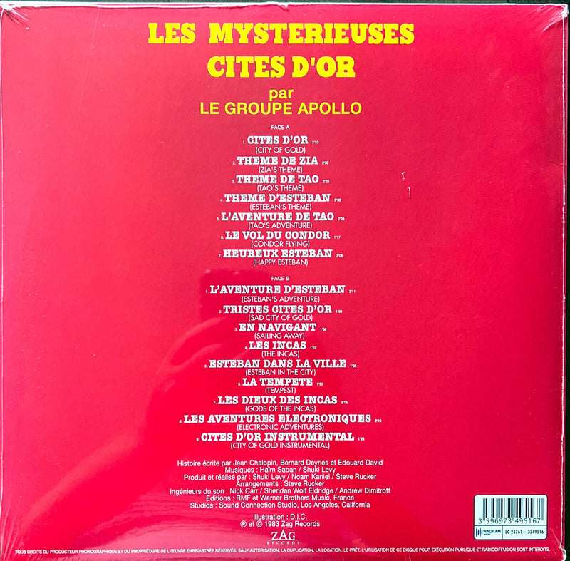 Le Groupe Apollo LP Les Mystérieuses Cités D'Or (Bande Originale De La Série Tél