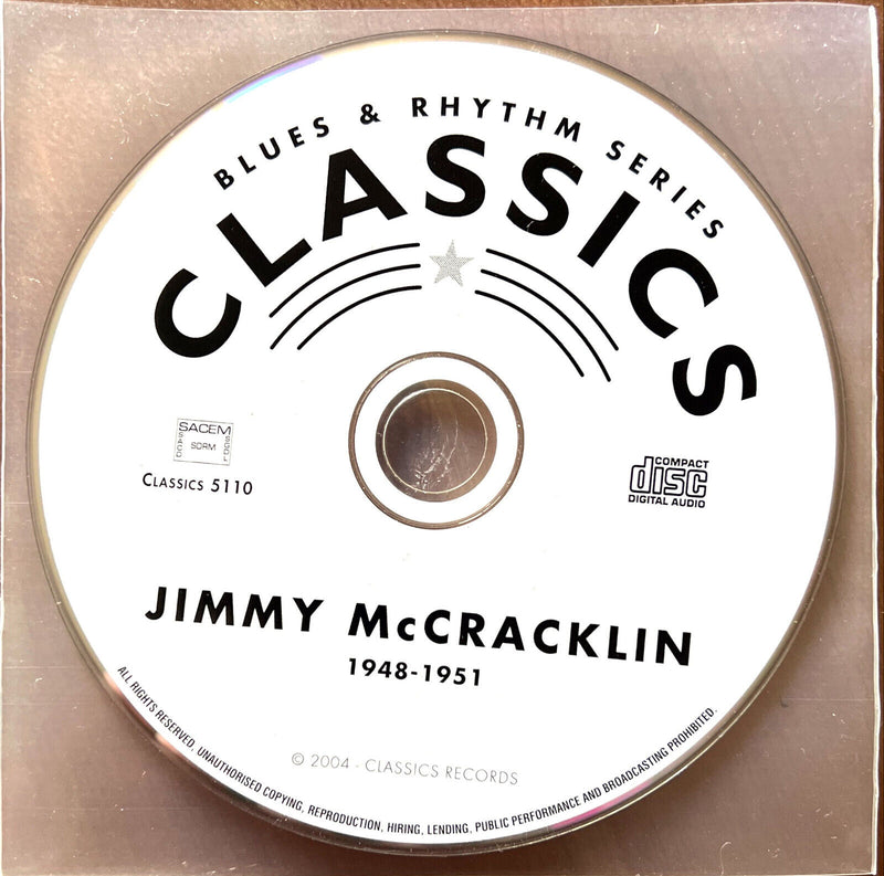 Jimmy McCracklin CD The Chronological Jimmy McCracklin 1948-1951