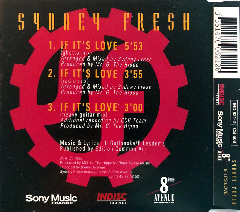 Sydney Fresh ‎Maxi CD If It's Love -  France (EX/EX)